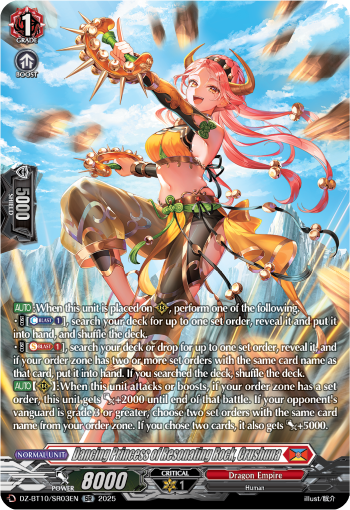 (SR03) Cardfight Vanguard Dragonsoul Resonance Single: Dancing Princess of Resonating Rock, Crushuna [D-Format] (V.3 - Silver Rare)  Silver Rare