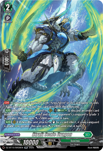 (SR30) Cardfight Vanguard Dragonsoul Resonance Single: Strait Scale Dragon [D-Format] (V.3 - Silver Rare)  Silver Rare