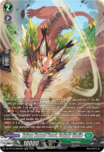 (SR33) Cardfight Vanguard Dragonsoul Resonance Single: Sylvan Horned Beast, Cathair Cheile [D-Format] (V.3 - Silver Rare)  Silver Rare