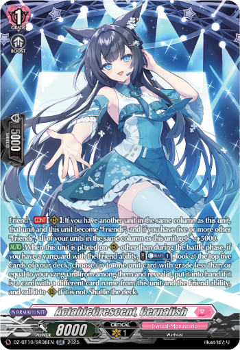 (SR38) Cardfight Vanguard Dragonsoul Resonance Single: ActableCrescent, Cernalish [D-Format] (V.3 - Silver Rare)  Silver Rare