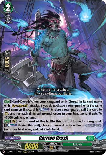 (015) Cardfight Vanguard Symphony of Might & Bloom Single: Carrion Crush [D-Format] (V.1 - Triple Rare)  Triple Rare