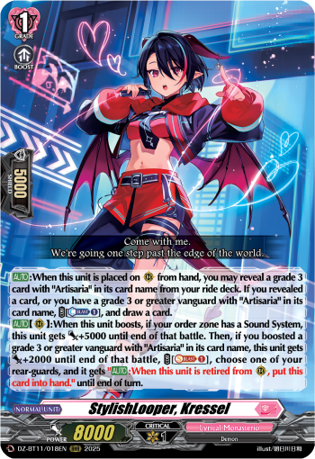 (018) Cardfight Vanguard Symphony of Might & Bloom Single: StylishLooper, Kressel [D-Format] (V.1 - Triple Rare)  Triple Rare