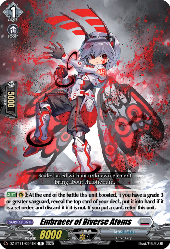 (054) Cardfight Vanguard Symphony of Might & Bloom Single: Embracer of Diverse Atoms [D-Format] (V.1 - Rare)  Rare