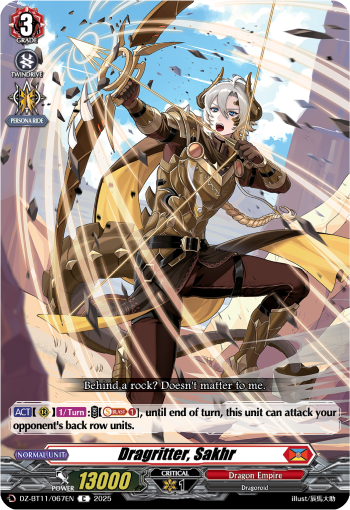 (067) Cardfight Vanguard Symphony of Might & Bloom Single: Dragritter, Sakhr [D-Format]  Common