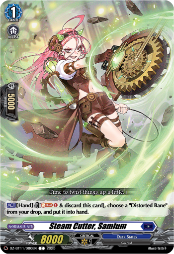 (080) Cardfight Vanguard Symphony of Might & Bloom Single: Steam Cutter, Samium [D-Format]  Common