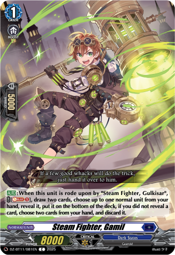(081) Cardfight Vanguard Symphony of Might & Bloom Single: Steam Fighter, Gamil [D-Format]  Common