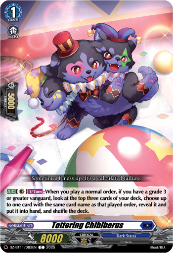 (083) Cardfight Vanguard Symphony of Might & Bloom Single: Tottering Chibiberus [D-Format]  Common