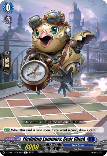 (084) Cardfight Vanguard Symphony of Might & Bloom Single: Fledgling Luminary, Gear Chick [D-Format]  Common