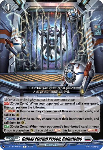 (093) Cardfight Vanguard Symphony of Might & Bloom Single: Galaxy Eternal Prison, Galactolus [D-Format]  Common