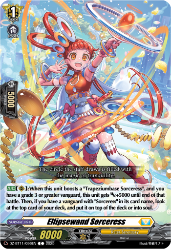 (096) Cardfight Vanguard Symphony of Might & Bloom Single: Ellipsewand Sorceress [D-Format]  Common