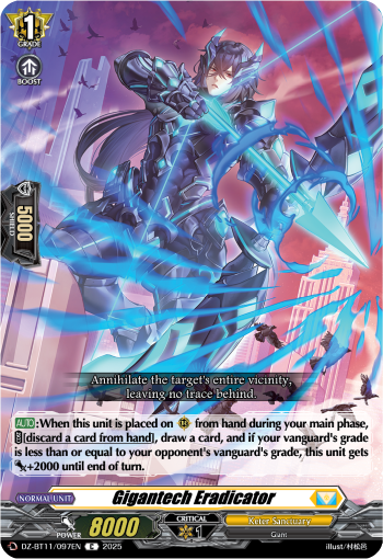 (097) Cardfight Vanguard Symphony of Might & Bloom Single: Gigantech Eradicator [D-Format]  Common