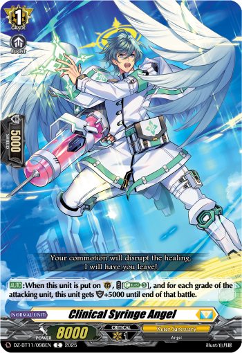 (098) Cardfight Vanguard Symphony of Might & Bloom Single: Clinical Syringe Angel [D-Format]  Common