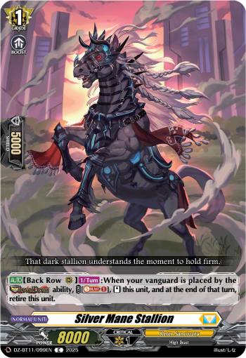(099) Cardfight Vanguard Symphony of Might & Bloom Single: Silver Mane Stallion [D-Format]  Common