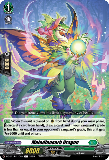 (110) Cardfight Vanguard Symphony of Might & Bloom Single: Melodiousorb Dragon [D-Format]  Common