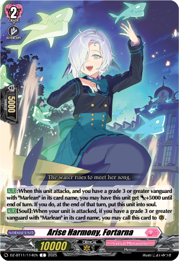 (114) Cardfight Vanguard Symphony of Might & Bloom Single: Arise Harmony, Fortarna [D-Format]  Common