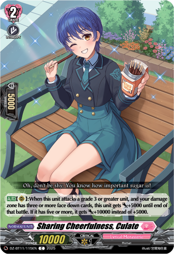 (115) Cardfight Vanguard Symphony of Might & Bloom Single: Sharing Cheerfulness, Culate [D-Format]  Common