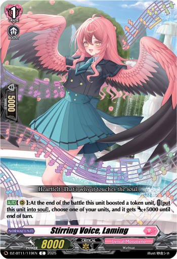 (119) Cardfight Vanguard Symphony of Might & Bloom Single: Stirring Voice, Laming [D-Format]  Common