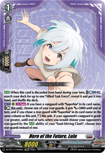 (EX06) Cardfight Vanguard Symphony of Might & Bloom Single: Hero of the Future, Lulu [D-Format] (V.1 - Special EX)  Special EX