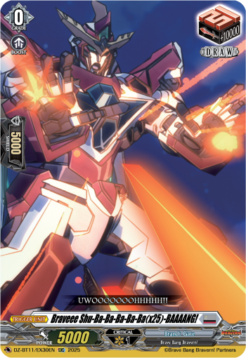 (EX30) Cardfight Vanguard Symphony of Might & Bloom Single: Braveee Shu-Ba-Ba-Ba-Ba-Ba(x25)-BAAAANG! [D-Format]  Special EX