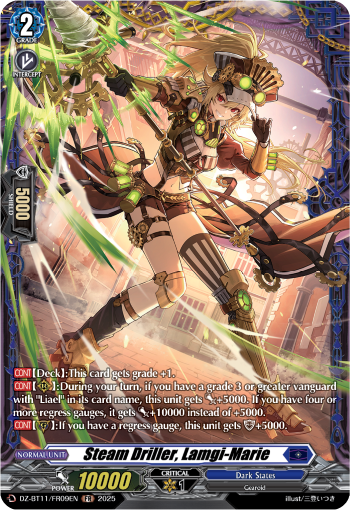 (FR09) Cardfight Vanguard Symphony of Might & Bloom Single: Steam Driller, Lamgi-Marie [D-Format] (V.2 - Frame Rare)  Frame Rare