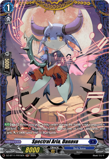 (FR15) Cardfight Vanguard Symphony of Might & Bloom Single: Spectral Aria, Danava [D-Format] (V.2 - Frame Rare)  Frame Rare