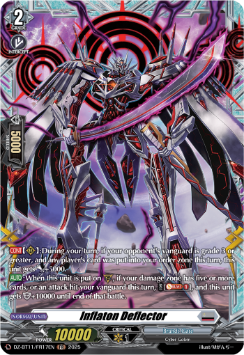 (FR17) Cardfight Vanguard Symphony of Might & Bloom Single: Inflaton Deflector [D-Format] (V.2 - Frame Rare)  Frame Rare