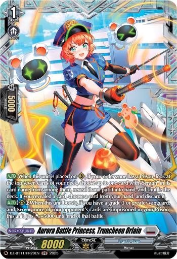 (FR20) Cardfight Vanguard Symphony of Might & Bloom Single: Aurora Battle Princess, Truncheon Orlain [D-Format] (V.2 - Frame Rare)  Frame Rare