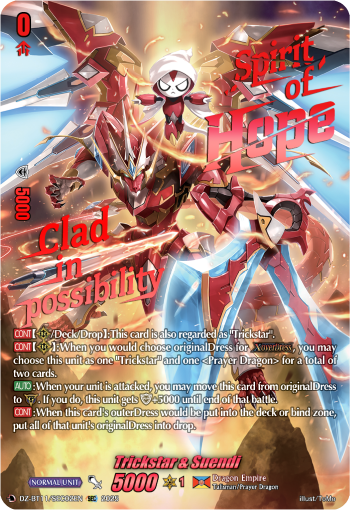 (SEC02) Cardfight Vanguard Symphony of Might & Bloom Single: Trickstar & Suendi [D-Format] (V.3 - Secret Rare)  Secret Rare