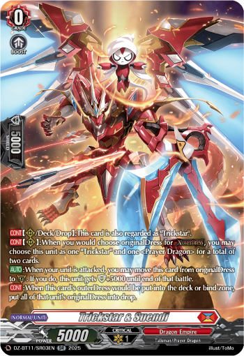 (SR03) Cardfight Vanguard Symphony of Might & Bloom Single: Trickstar & Suendi [D-Format] (V.4 - Silver Rare)  Silver Rare