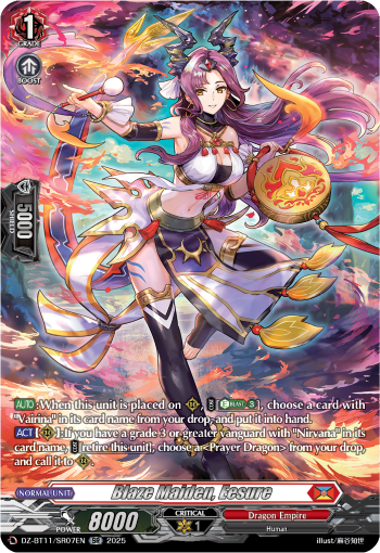 (SR07) Cardfight Vanguard Symphony of Might & Bloom Single: Blaze Maiden, Eesure [D-Format] (V.3 - Silver Rare)  Silver Rare