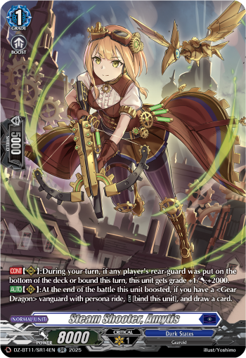 (SR14) Cardfight Vanguard Symphony of Might & Bloom Single: Steam Shooter, Amytis [D-Format] (V.3 - Silver Rare)  Silver Rare