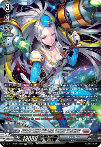 (SR15) Cardfight Vanguard Symphony of Might & Bloom Single: Aurora Battle Princess, Seraph Clearlight [D-Format] (V.4 - Silver Rare)  Silver Rare