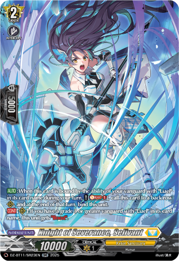 (SR23) Cardfight Vanguard Symphony of Might & Bloom Single: Knight of Severance, Selivant [D-Format] (V.3 - Silver Rare)  Silver Rare