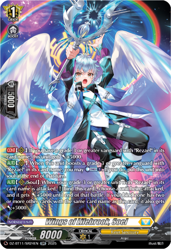 (SR24) Cardfight Vanguard Symphony of Might & Bloom Single: Wings of Lifebrook, Soel [D-Format] (V.3 - Silver Rare)  Silver Rare