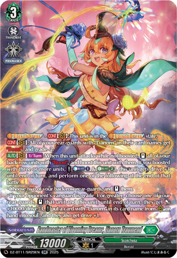 (SR29) Cardfight Vanguard Symphony of Might & Bloom Single: Bandmaster of Blooming Dreams, Lianorn Traumend [D-Format] (V.4 - Silver Rare)  Silver Rare