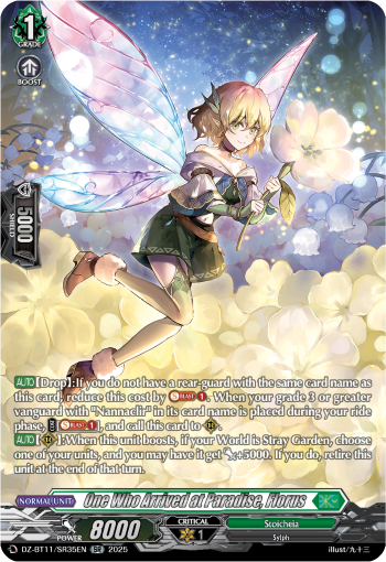 (SR35) Cardfight Vanguard Symphony of Might & Bloom Single: One Who Arrived at Paradise, Florus [D-Format] (V.3 - Silver Rare)  Silver Rare