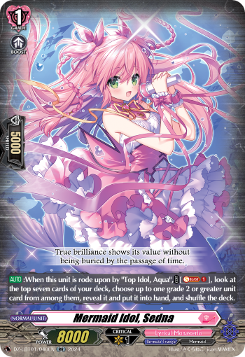 (040) Cardfight Vanguard Lyrical Monasterio: Sparkling Stars! Single: Mermaid Idol, Sedna [D-Format] (V.1 - Double Rare)  Double Rare