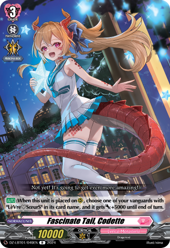 (049) Cardfight Vanguard Lyrical Monasterio: Sparkling Stars! Single: Fascinate Tail, Codette [D-Format] (V.1 - Rare)  Rare
