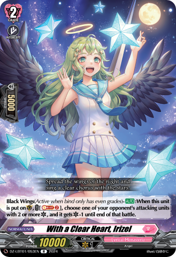 (053) Cardfight Vanguard Lyrical Monasterio: Sparkling Stars! Single: With a Clear Heart, Irizel [D-Format] (V.1 - Rare)  Rare