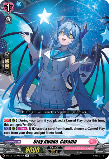 (061) Cardfight Vanguard Lyrical Monasterio: Sparkling Stars! Single: Stay Awake, Caravia [D-Format] (V.1 - Rare)  Rare