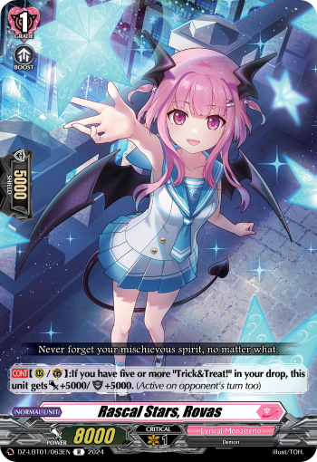 (063) Cardfight Vanguard Lyrical Monasterio: Sparkling Stars! Single: Rascal Stars, Rovas [D-Format] (V.1 - Rare)  Rare