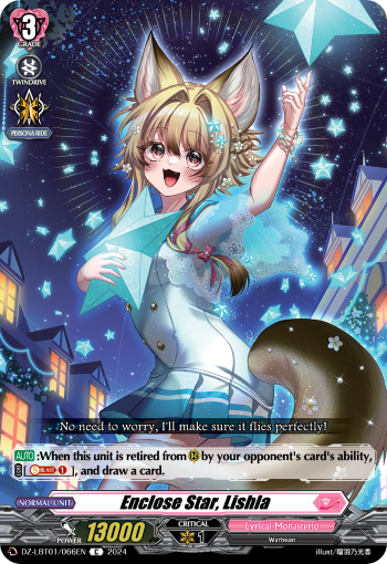 (066) Cardfight Vanguard Lyrical Monasterio: Sparkling Stars! Single: Enclose Star, Lishla [D-Format]  Common