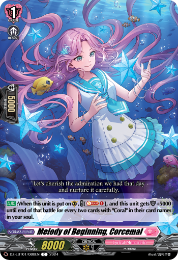 (080) Cardfight Vanguard Lyrical Monasterio: Sparkling Stars! Single: Melody of Beginning, Corcemal [D-Format]  Common