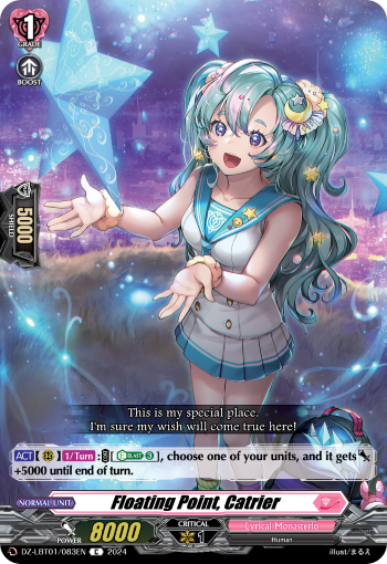 (083) Cardfight Vanguard Lyrical Monasterio: Sparkling Stars! Single: Floating Point, Catrier [D-Format]  Common