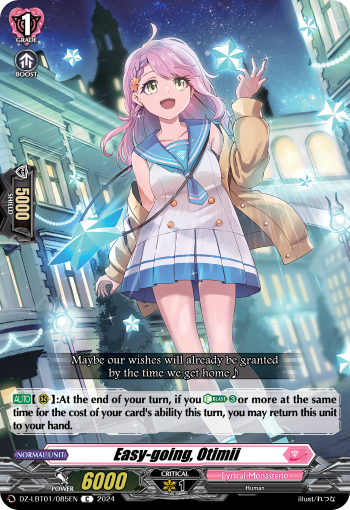 (085) Cardfight Vanguard Lyrical Monasterio: Sparkling Stars! Single: Easy-going, Otimii [D-Format]  Common