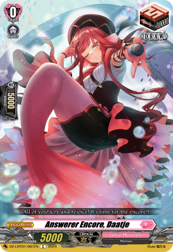 (091) Cardfight Vanguard Lyrical Monasterio: Sparkling Stars! Single: Answerer Encore, Daatje [D-Format]  Common