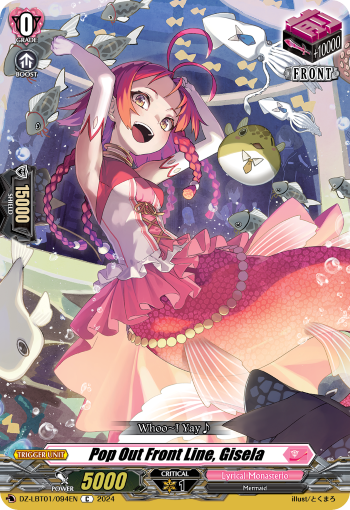 (094) Cardfight Vanguard Lyrical Monasterio: Sparkling Stars! Single: Pop Out Front Line, Gisela [D-Format]  Common
