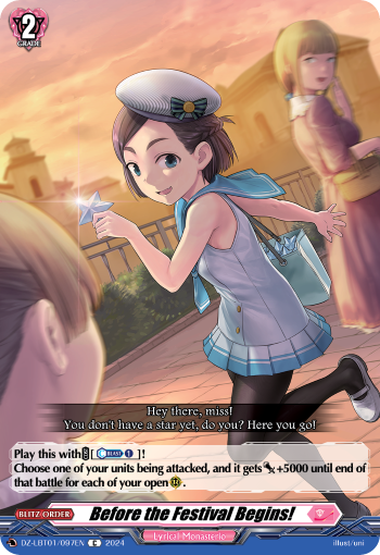 (097) Cardfight Vanguard Lyrical Monasterio: Sparkling Stars! Single: Before the Festival Begins! [D-Format]  Common