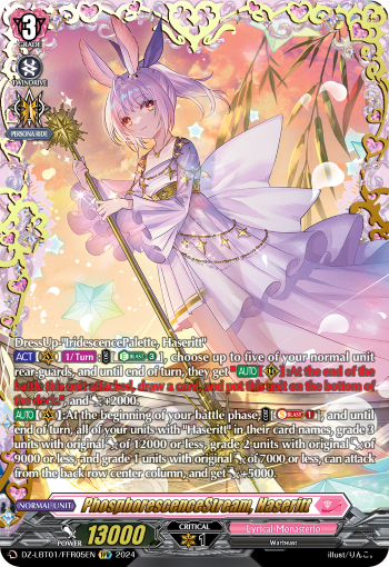 (FFR05) Cardfight Vanguard Lyrical Monasterio: Sparkling Stars! Single: PhosphorescenceStream, Haseritt [D-Format] (V.2 - Double Frame Rare)  Double Frame Rare