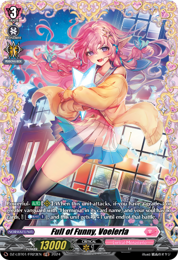(FR23) Cardfight Vanguard Lyrical Monasterio: Sparkling Stars! Single: Full of Funny, Voelerla [D-Format] (V.2 - Frame Rare)  Frame Rare